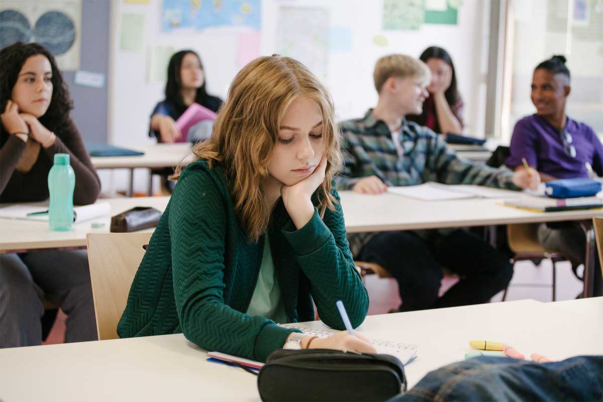 Elever i ett klassrum